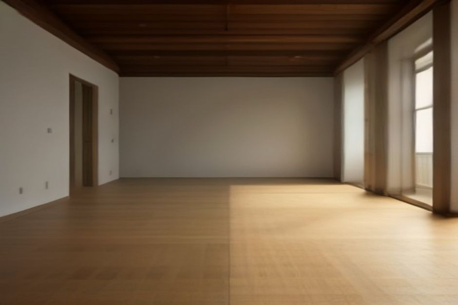 A quiet studio with two unrolled yoga mats in warm natural light, one with blocks beside it